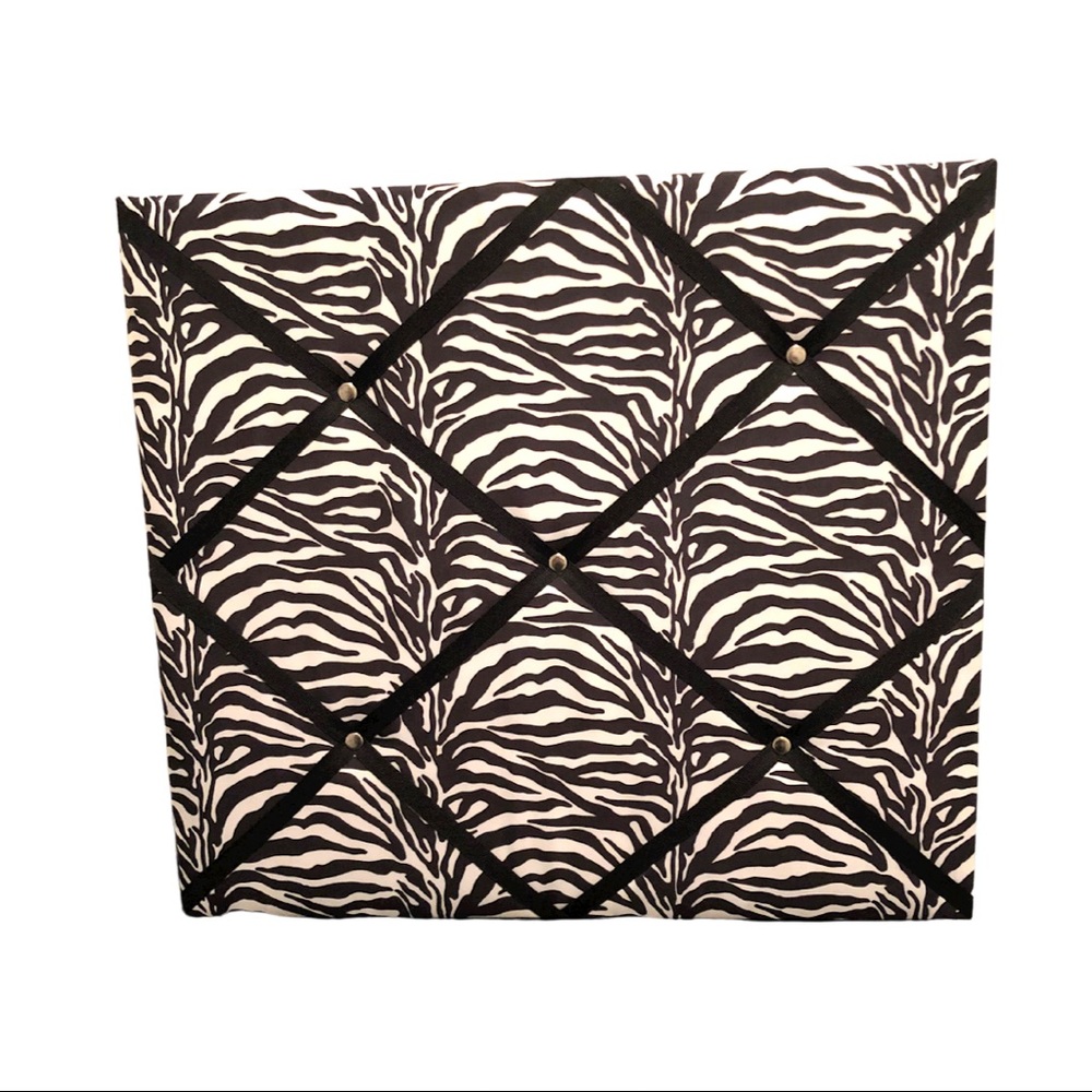 Wall Mounted Zebra Print Memory Board